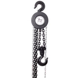 Chain hoist 6600lbs 3T capacity 10ft wIth 2 heavy duty hooks,Manual chain hoist steel construction,Black Livingsource