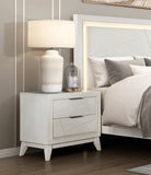 Antique White Finish Nightstand with Drawers Modern Bedroom Furniture 1pc Livingsource