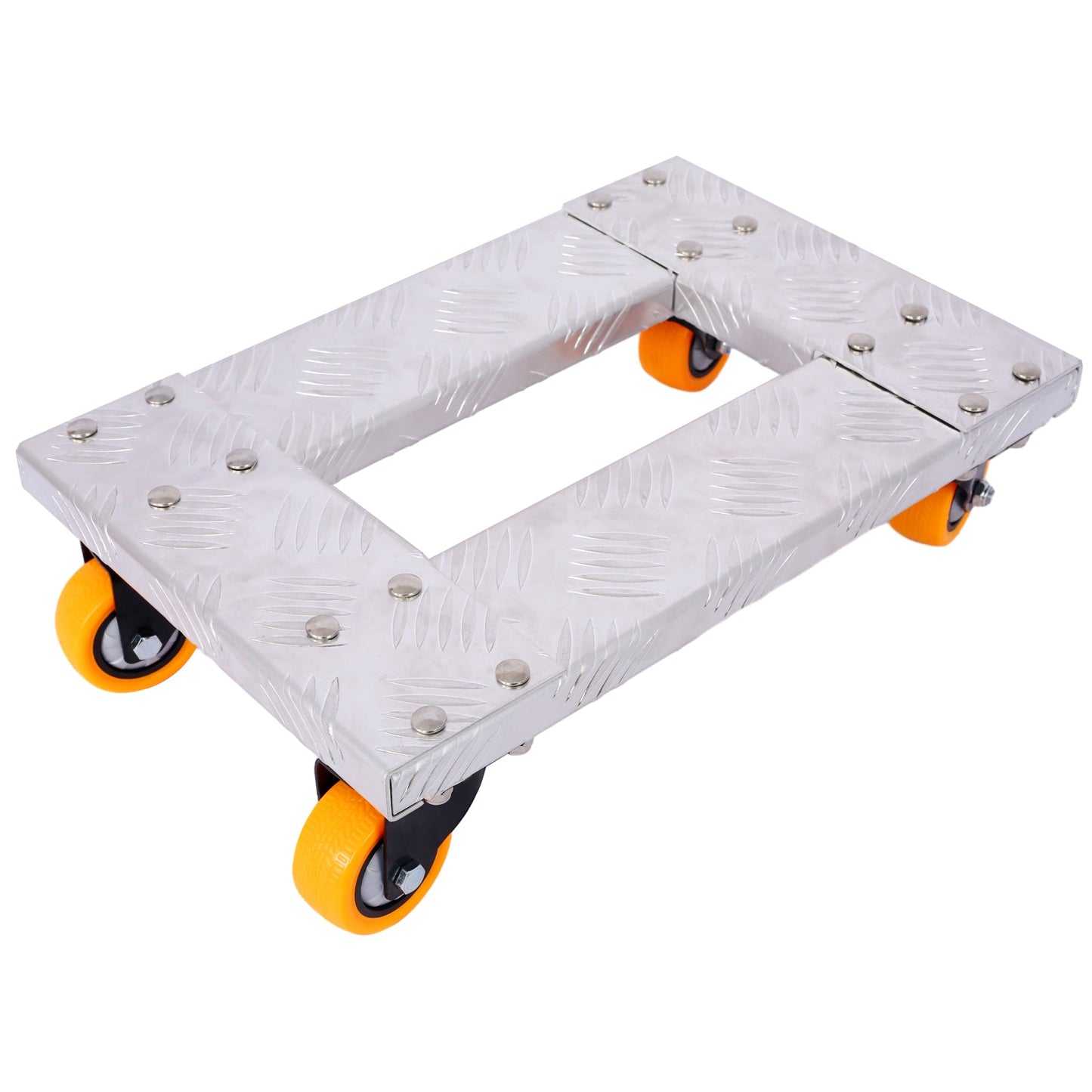 Heavy Duty Movers Dolly – 18''x12'' Aluminum Frame with 3'' TPU Casters & Brake Option SolidRoot Buy Furniture USA