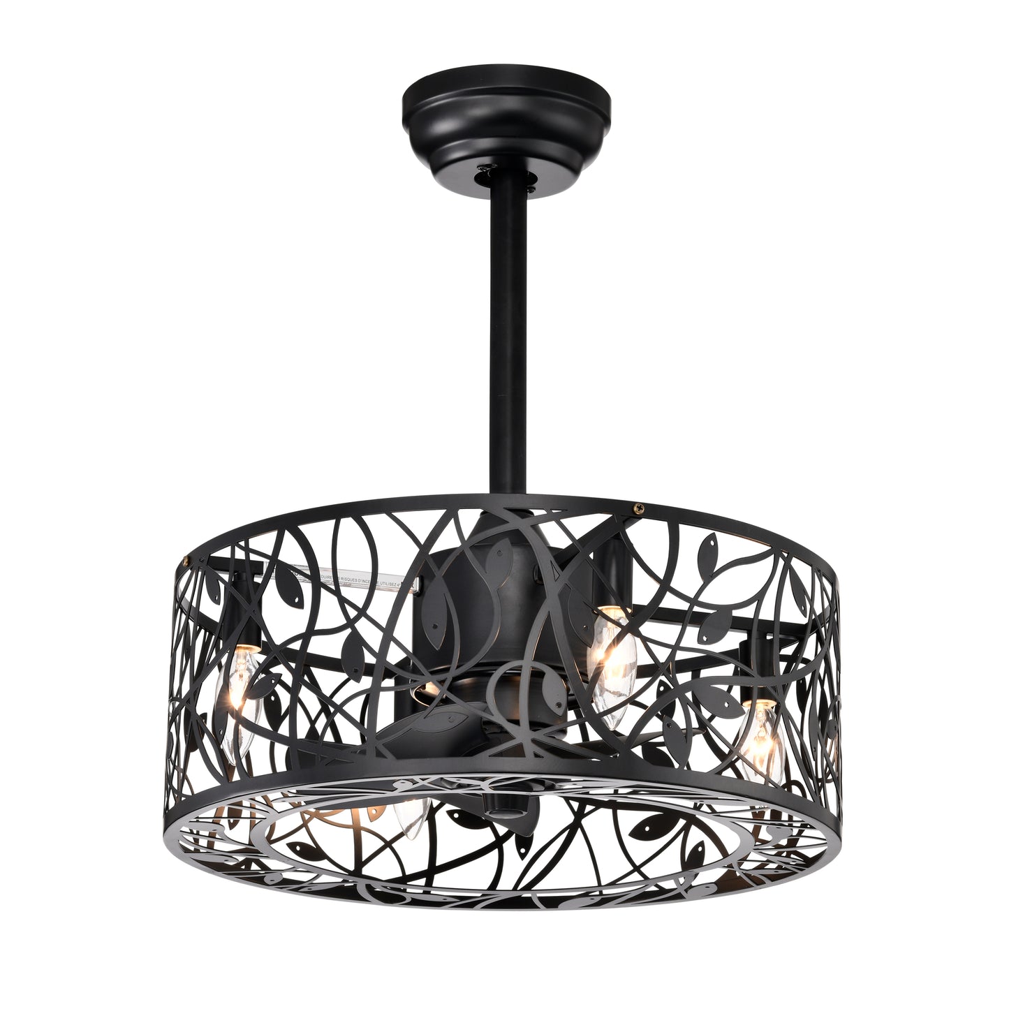 18'' Decor Forward Reverse 5 Blades Ceiling Fan Lamps, Industrial Style Vintage Fan Ceiling Fan with 3 Speeds Adjustable for Living Room, Bedroom, Kitchen SolidRoot Buy Furniture USA