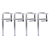 Bar Clamps Set, Drop Forged Steel Bar Clamps, Steel F Clamps for Welding, Woodworking, Metal working, DIY and Crafts,12 inch x 4-3/4 inch Throat,Pack of 4 SolidRoot Buy Furniture USA