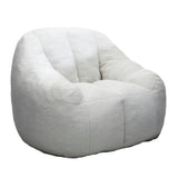 Comfy Bean Bag Chair with Memory Foam Filler – Tufted Soft Stuffed Bean Bag Sofa for Dorm, Apartment, or Living Room – White SolidRoot Buy Furniture USA