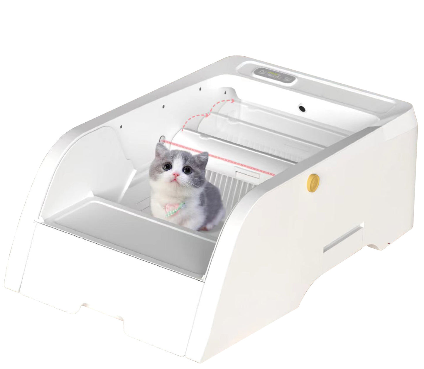 Smart Cat Litter Box Cat Litter Box Wide Opening SolidRoot Buy Furniture USA