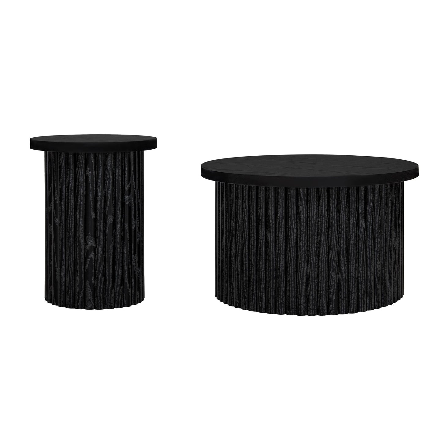 Coffee Table Set of 2, Round Coffee Table, Modern Side Tables Accent End Table for Living Room, Apartment SolidRoot Buy Furniture USA
