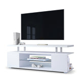 TV Stand for 60 Inch TV LED Gaming Entertainment Center Media Storage Console Table with Large Side Cabinet for Living Room( White) SolidRoot Buy Furniture USA
