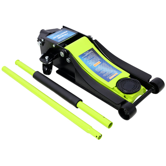 Low Profile Hydraulic Trolley Service/Floor Jack, 4 Ton (8000 lbs) Capacity, Lifting Range 2.5'-20',green SolidRoot Buy Furniture USA