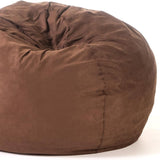 Comfortable High-Density Shredded Foam Bean Bag Chair with Removable Microsuede Cover, French Roast, 5-Foot SolidRoot Buy Furniture USA