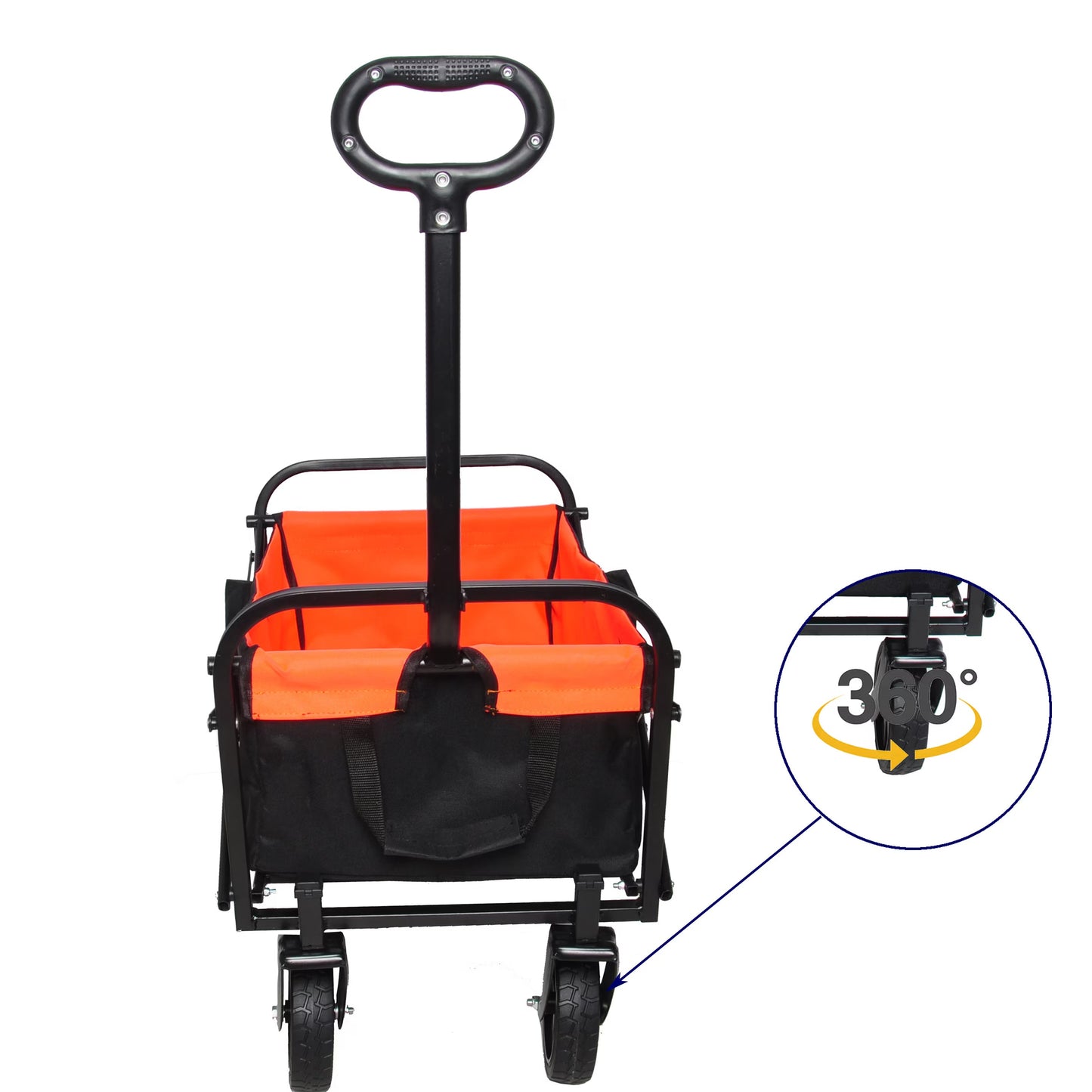 Compact Collapsible Wagon Garden Cart Shopping Cart Outdoor Camping Wagon Utility Cart Livingsource