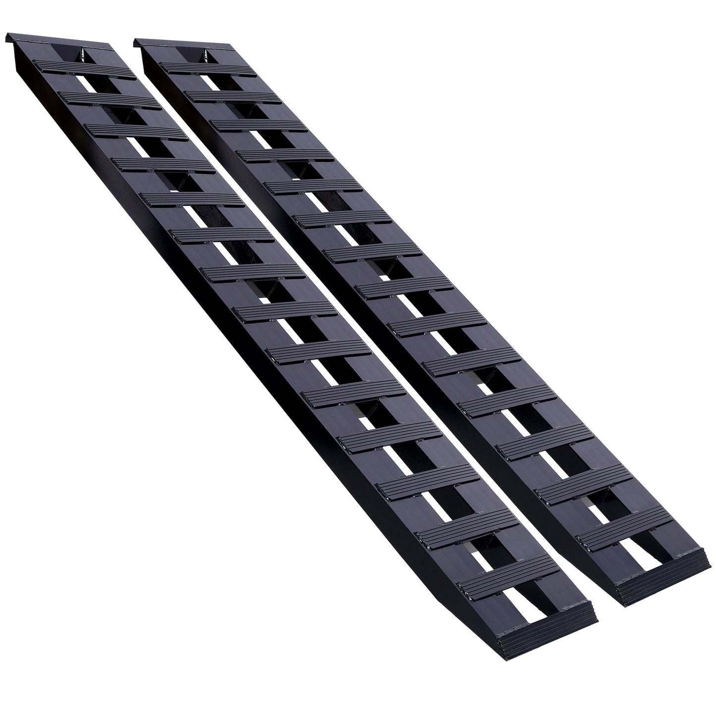 Heavy-Duty Ramps with Top Hook Attaching End, Universal Loading Ramp for Motorcycle, Tractor, ATV/UT 84' X 14' 8800 LBS 1 Pair 2 Ramps Aluminum ,Black Coating SolidRoot Buy Furniture USA