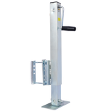 Heavy Duty Trailer Jack, Fixed Mount Jack w/Drop Leg, 28.6 in. of Lift, Max Load 2,500 Lbs Livingsource