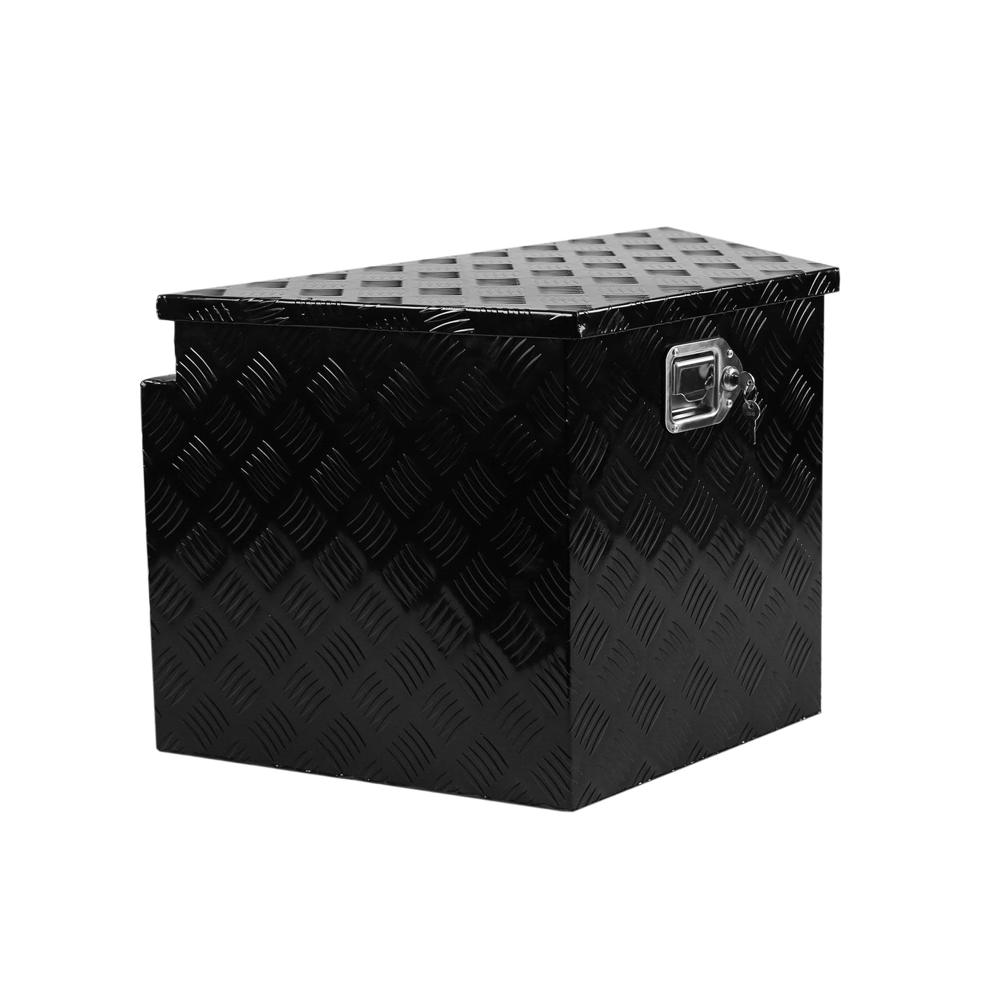 33 Inch Heavy Duty Diamond Plate Aluminum Trailer Tongue Box Pickup Truck Tool Box Storage Organizer with Weather Resistant Seal, Lock & Keys – Black 32.5'x20.5'x18.3' SolidRoot Buy Furniture USA