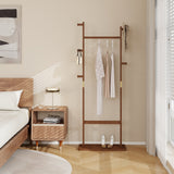 Coat Racks solid wood hanger 23.6* 11*64.1in Solid environmental protection easy to assemble beautiful can be placed in the bedroom/entrance/living room (Walnut) SolidRoot Buy Furniture USA