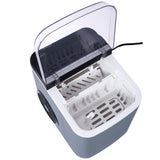 Ice Maker Countertop, Portable Ice Machine, Self-Cleaning Ice Makers with Basket and Scoop, 9 Cubes in 6 Mins, 26 lbs per Day, Ideal for Home, Kitchen,ETL and FDA certificate. Livingsource