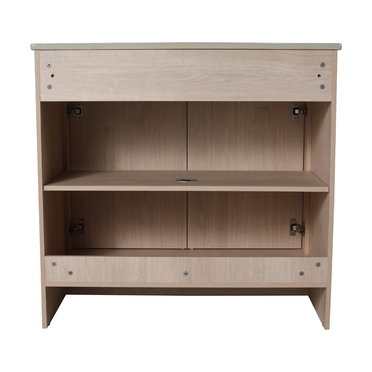 36 Inch Freestanding Bathroom Vanity with White Ceramic Sink & 2 Soft-Close Cabinet Doors (BVB02436PLO-F-BL9090B),W1286S00063 - SolidRoot Buy Furniture USA