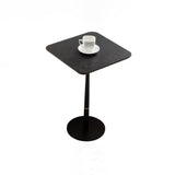 Modern Square Coffee Table and Computer Desk - Black MDF with Metal Feet and Gold Accents SolidRoot Buy Furniture USA