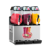 110V Commercial Slushy Machine 45L 3 Tank 1100W Stainless Steel Margarita Frozen Drink With Powerful Compressor Efficient Cooling Perfect for Supermarkets Cafes Restaurants Bars SolidRoot Buy Furniture USA