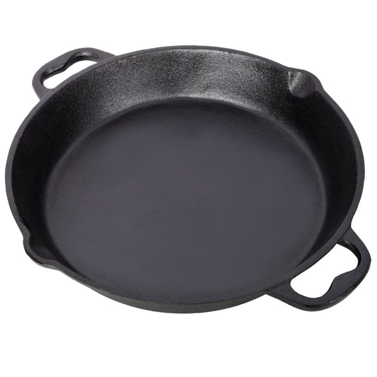 12inch Pre-Seasoned Cast Iron Skillet, Cast Iron Pan,Dual Assist Handles,Use for Grill, Stovetop, Induction, Oven Safe Cookwa SolidRoot Buy Furniture USA