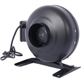 4-Inch 203 CFM Inline Duct Fan: Air Circulation Vent Blower for Hydroponics, Basements, and Kitchens Livingsource