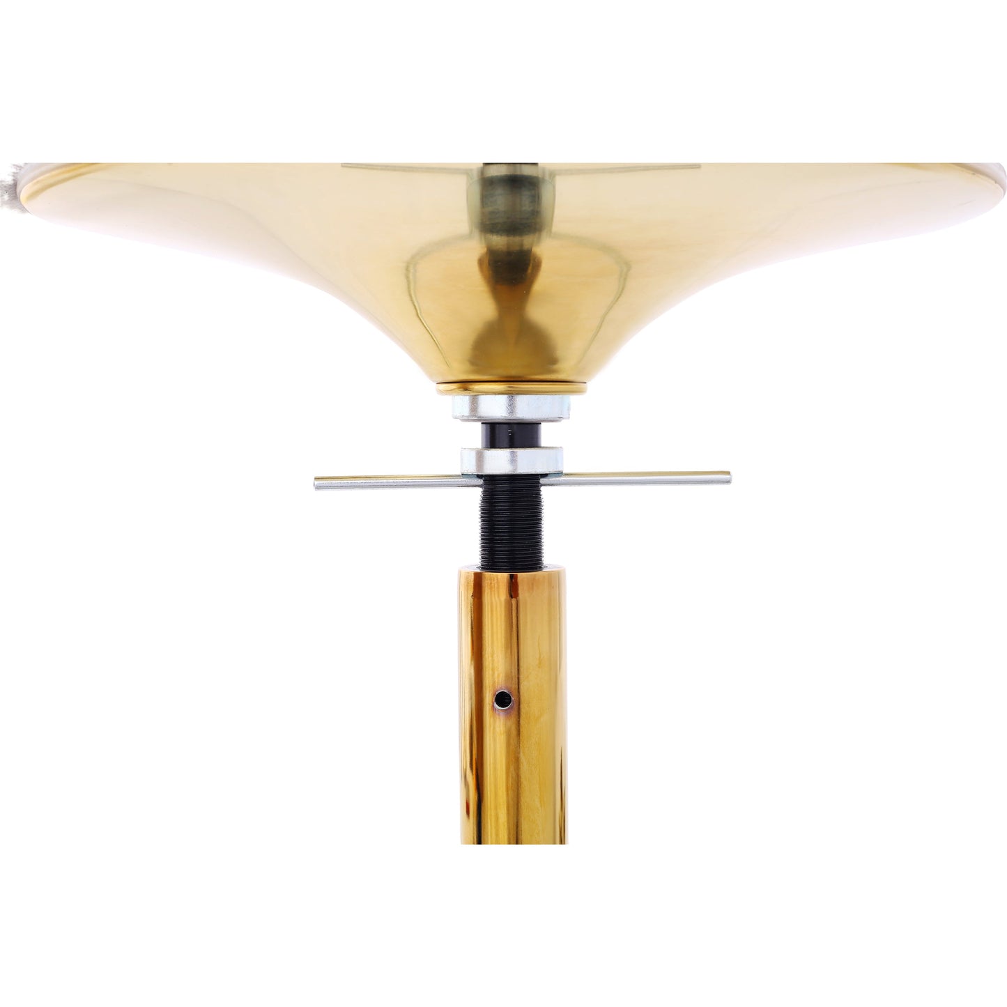 Dance Pole Spinning Static Dancing Pole Portable Removable for Home Club Bar Gym 86.2-109.8" Height Adjustable Weight Capacity 440lb Gold Livingsource