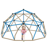 Kids Climbing Dome Tower - 13 ft Jungle Gym Geometric Playground Dome Climber Monkey Bars Play Center, Rust & UV Resistant Steel Supporting 1000 LBS SolidRoot Buy Furniture USA