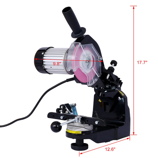 Chainsaw Sharpener  Professional Multi-Angle Adjustable Chain Grinder  120-Volt Bench Grinder Universal Saw Chain Sharpener, for All Chainsaw Chains Livingsource