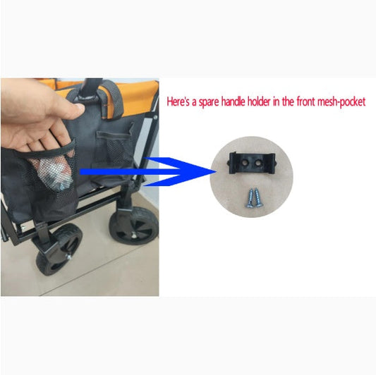 Compact Collapsible Wagon Garden Cart Shopping Cart Outdoor Camping Wagon Utility Cart Livingsource
