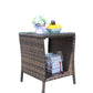 Outdoor patio Furniture 1 Coffee Table with clear tempered glass Livingsource