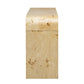 U_STYLE Modern Entryway Table with Burl Wood Veneer,Suitable for Entryway, Hallway, Living Room, Foyer, Corridor Livingsource