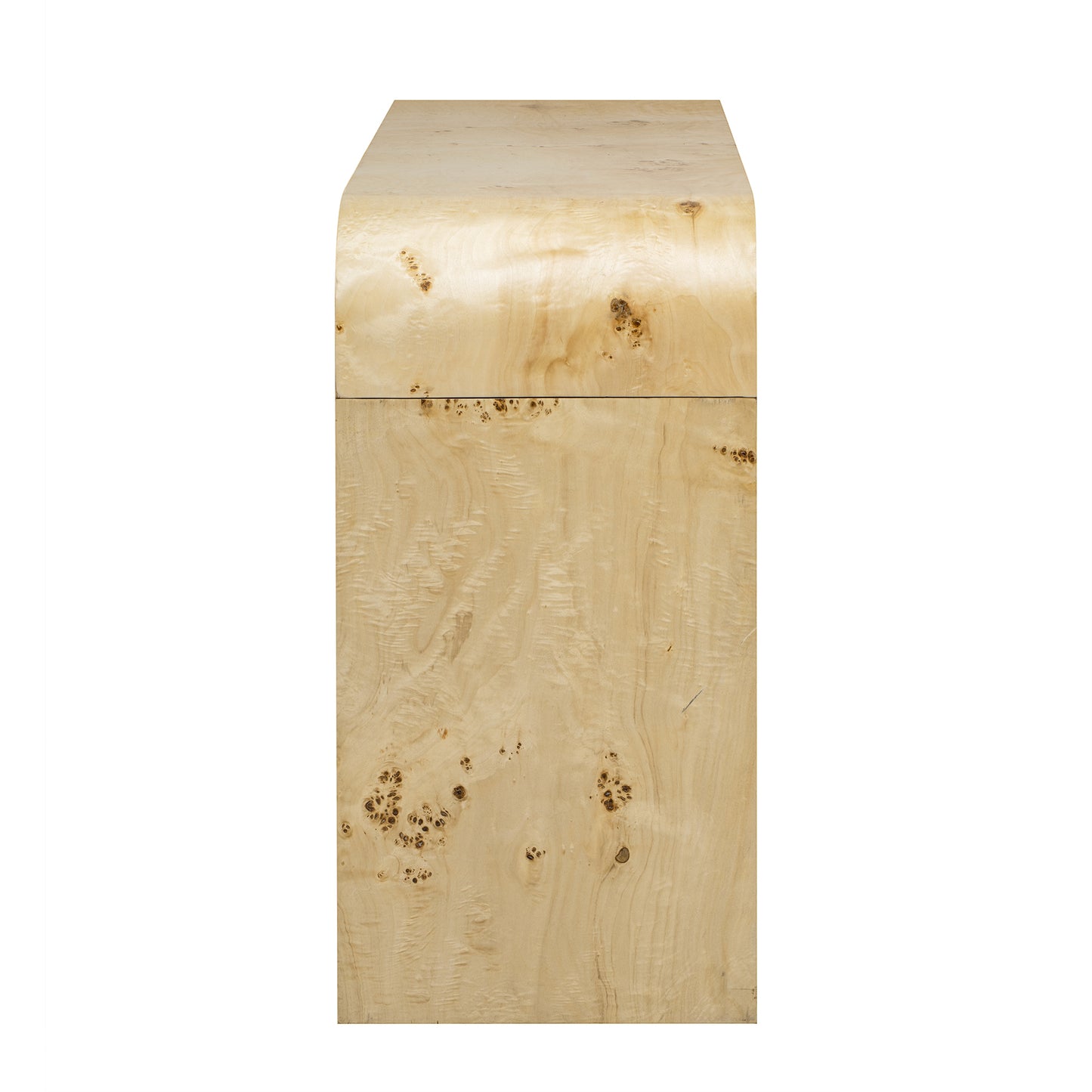 U_STYLE Modern Entryway Table with Burl Wood Veneer,Suitable for Entryway, Hallway, Living Room, Foyer, Corridor