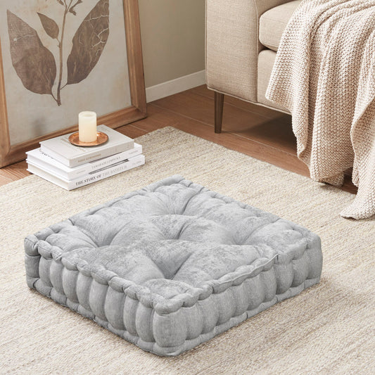 Poly Chenille Square Floor Pillow Cushion