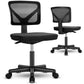 Sweetcrispy Armless Desk Chair Small Home Office Chair with Lumbar Support Livingsource
