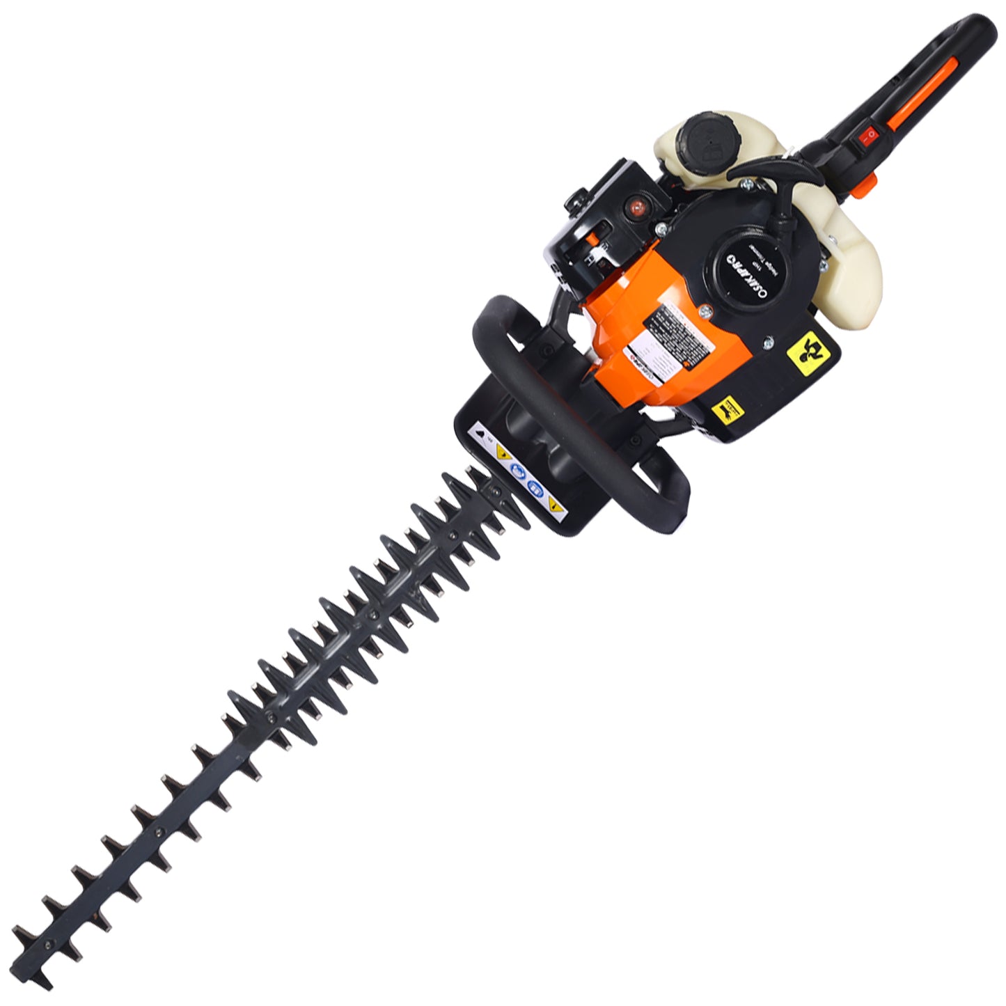 26cc 2 cycle gas powered hedge trimmer , double sided blade  24",recoil gasoline trim blade