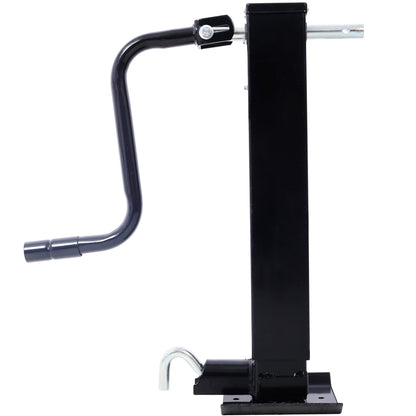 Weld On Trailer Jack, 12,000 lbs. Capacity, Sidewind Crank, No Mount Square Jack Tube,26 Inch Travel, Heavy-Duty Square Tube Livingsource