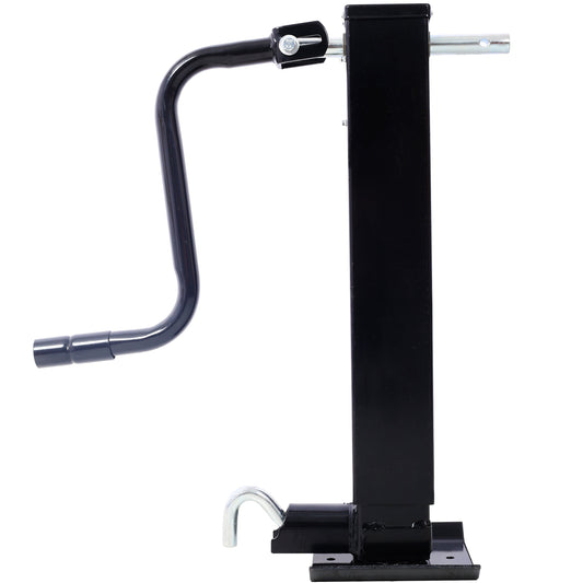 Weld On Trailer Jack, 12,000 lbs. Capacity, Sidewind Crank, No Mount Square Jack Tube,26 Inch Travel, Heavy-Duty Square Tube Livingsource