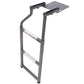 Pickup Truck Tailgate Ladder - Universal Fit, Stainless Steel Self Drilling Hex Screws for Easy Install, Durable Aluminum Step Grip Plates, and Sturdy Rubber Ladder Feet Livingsource