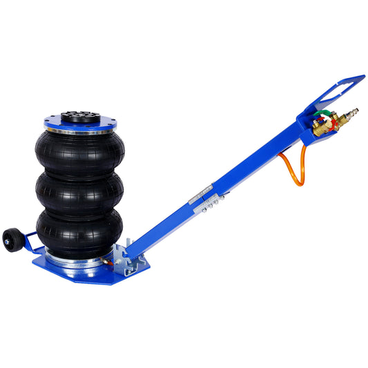 3T Triple Bag Air Jack ,Pneumatic Jack 3 bag ,lifting 16in capacity 6600lbs,easy-collapsing Terrain,Blue color