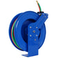 Welding Hose Reel Retractable 1/4 Inch x 50Foot Twin Oxygen Acetylene Rubber Hoses STD Duty Max 200PSI Heavy Duty Industrial Single Arm Construction Livingsource