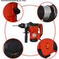Rotary Hammer 1100W(Red + Black) 1-1/2"  SDS Plus Rotary Hammer Drill 3 Functions Livingsource