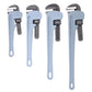 4PCS Aluminium Pipe Wrench Adjustable Jaw Plumbing Pipe Wrench (10" 14" 18" 24" inch) Pipe Wrench Set Livingsource