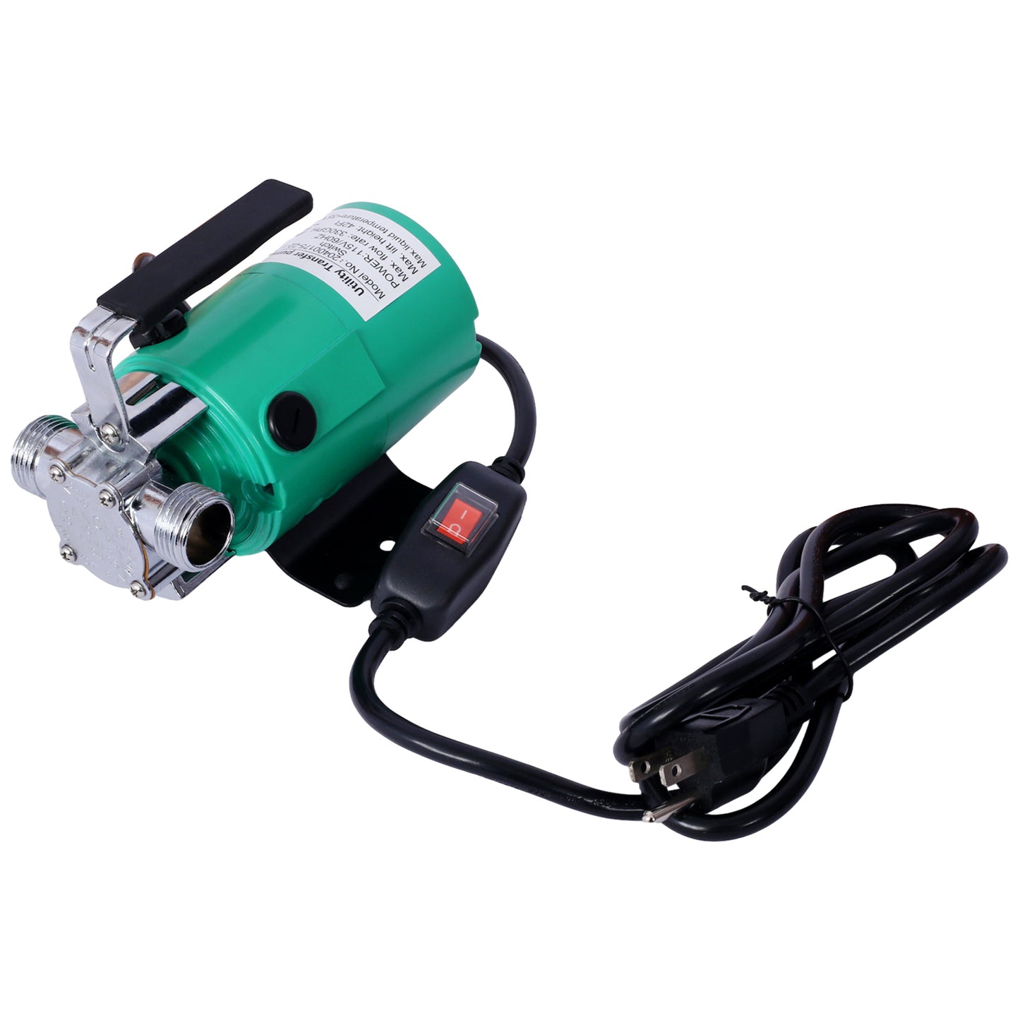 Water Transfer Pump, 115V 330 Gallon Per Hour - Portable Electric Utility Pump with ON/OFF Switch and 6' Water Hose Kit - Remove Water From Garden, Hot Tub, Pool, Aquariums, and More