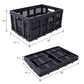 Collapsible Utility Cart Multi Use Functional Collapsible Shopping Carts 2-Tier Collapsible Shopping Cart with Baskets Carrito para Supermercado con Ruedas Livingsource