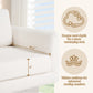 360° Modern Swivel Accent Chair,30" W Teddy Sherpa Round Armchair,Thick Padded Single Lounge Sofa,Upholstered Comfy Barrel Chair,Reading Club Chair for Living Room,Nursery,Bedroom,4 Colors Livingsource