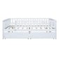 Full Size Daybed Wood Bed with Two Drawers , White - SolidRoot Buy Furniture USA