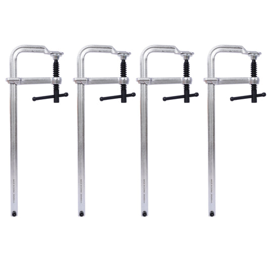 Bar Clamps Set, Drop Forged Steel Bar Clamps, Steel F Clamps for Welding, Woodworking, Metal working, DIY and Crafts,12 inch x 3inch Throat,Pack of 4 Livingsource