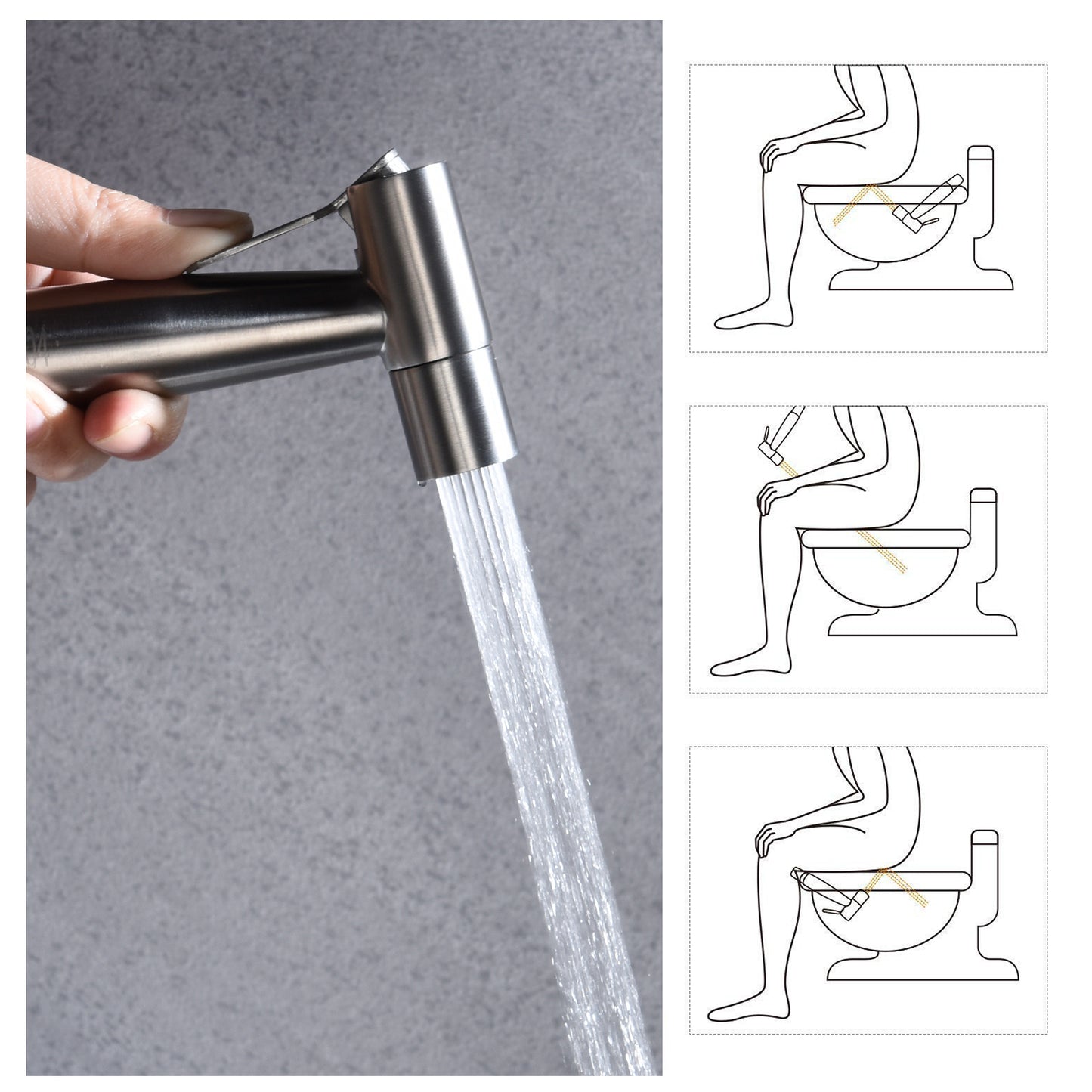 Bidet Sprayer for Toilet, Handheld Cloth Diaper Sprayer