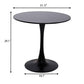 Modern Round Dining Table, ∅31.5'' Kitchen Dining Room Furniture, Coffee Table, Leisure Table, Living Room Table, Black, Christmas Gifts, Christmas Selections Livingsource