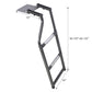 Pickup Truck Tailgate Ladder - Universal Fit, Stainless Steel Self Drilling Hex Screws for Easy Install, Durable Aluminum Step Grip Plates, and Sturdy Rubber Ladder Feet Livingsource