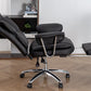 Office Chair, Big and Tall Executive Office Chair with Footrest, Leather Computer Chair, Ergonomic Reclining Chair High Back, Large Home Office Chair (Black) Livingsource