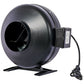 6-Inch 412 CFM Inline Duct Fan: Air Circulation Vent Blower for Hydroponics, Basements, and Kitchens Livingsource