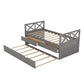 Multi-Functional Daybed with Drawers and Trundle, Gray - SolidRoot Buy Furniture USA